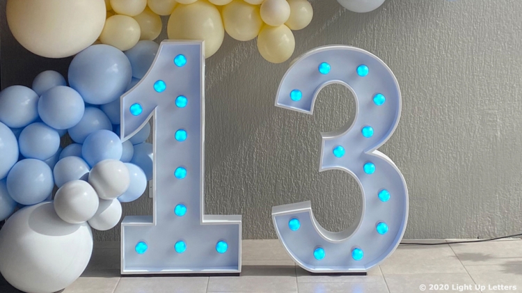 13th Light Up Numbers