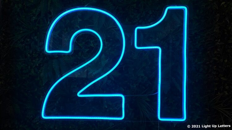 21st Neon Sign