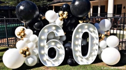 60th Light Up Numbers