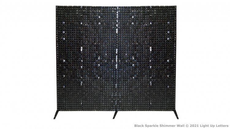 Black Sparkle Shimmer Backdrop