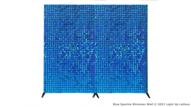 Blue Sparkle Shimmer Backdrop