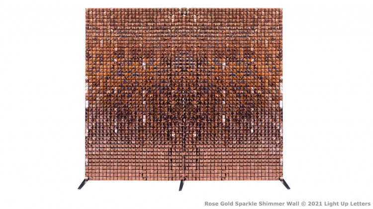 Rose Gold Sparkle Shimmer Backdrop