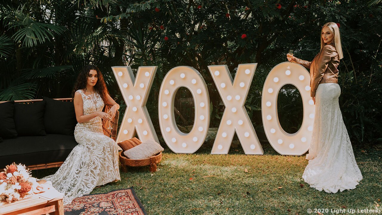 XOXO Light Up Letters Wedding