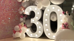 30th Light Up Numbers