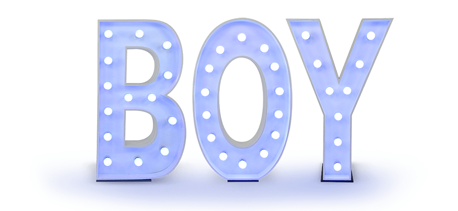 Boy Light UP Letters Blue